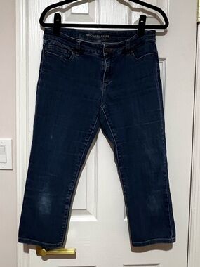 Michael Kors Dark Blue Cropped Jeans 4